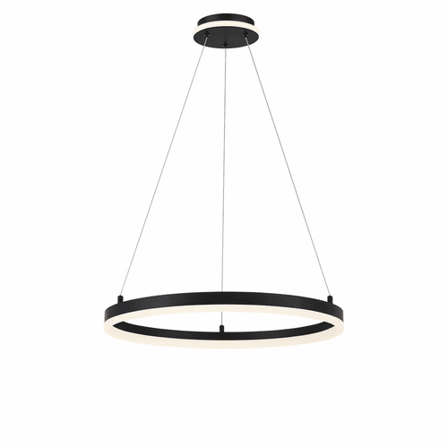 George Kovacs Recovery 23.75" LED Pendant In Coal - Matte Black - P1911-66A-L