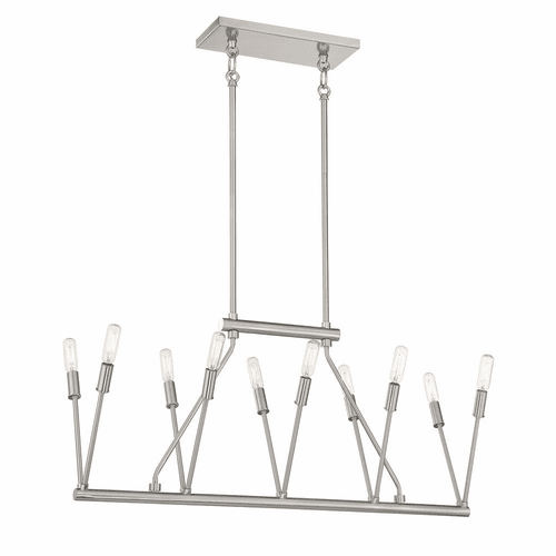 George Kovacs Royalty 10-LT Island Light - Brushed Nickel - P1689-084