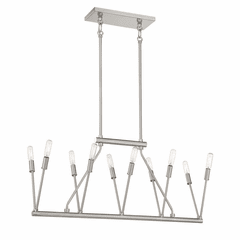 George Kovacs Royalty 10-LT Island Light - Brushed Nickel - P1689-084 George Kovacs Royalty 10-LT Island Light - Brushed Nickel - P1689-084