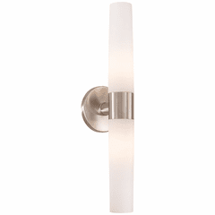 George Kovacs Saber 2-LT Bath Light - Brushed Stainless Steel - P5042-144