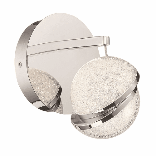 George Kovacs Silver Slice 1-LT LED Bath Light - Chrome - P1431-077-L
