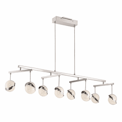 George Kovacs Silver Slice 8-LT LED Island Light - Chrome - P1448-077-L