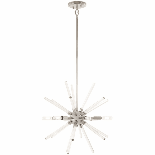 George Kovacs Spiked 6-LT Pendant - Chrome - P1791-077