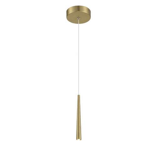 George Kovacs Stretch 1 Light LED Mini Pendant - Soft Brass - P1458-695-L