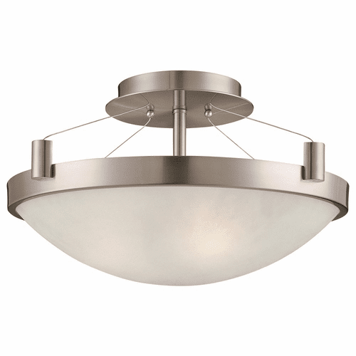 George Kovacs Suspended 3-LT Semi Flush Mount - Brushed Nickel - P591-084