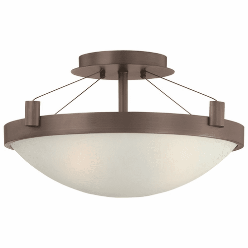 George Kovacs Suspended 3-LT Semi Flush Mount - Copper Bronze Patina - P591-647