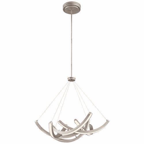 George Kovacs Swing Time LED Pendant - Brushed Silver - P1337-665-L