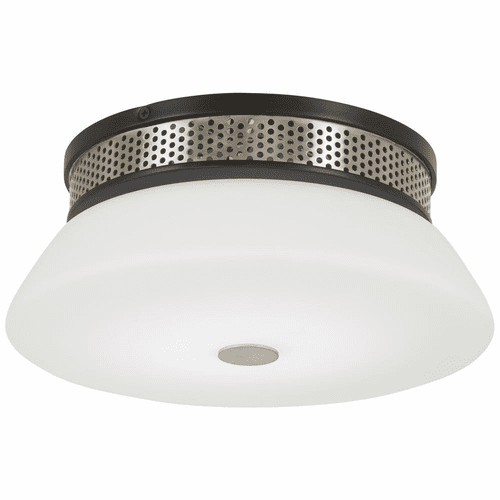 George Kovacs Taunten LED Flushmount - Coal With Brushed Nickel - P954-691-L