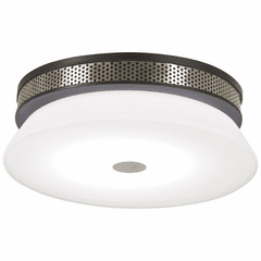 George Kovacs Taunten LED Flushmount - Coal With Brushed Nickel - P955-691-L