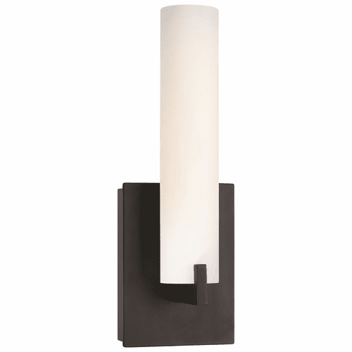 George Kovacs Tube LED Wall Sconce - Dark Restoration Bronze - P5040-37B-L