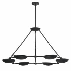 George Kovacs Undertas 6 Light Chandelier - Iron Ore - P1316-076