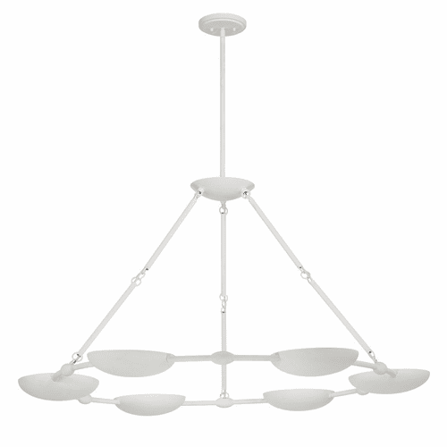 George Kovacs Undertas 6 Light Chandelier - Piastra Plaster - P1316-792