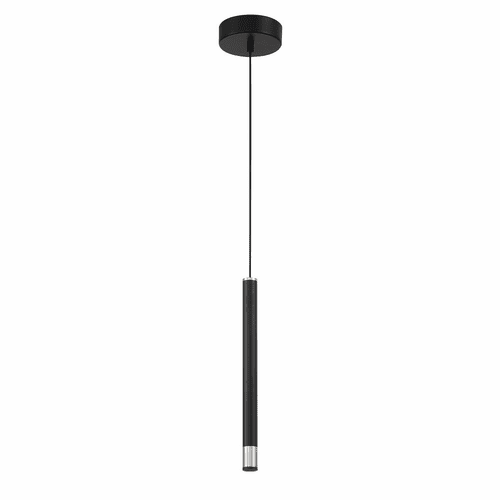 George Kovacs Wand LED Mini Pendant - Coal With Brushed Nickel - P5409-691-L