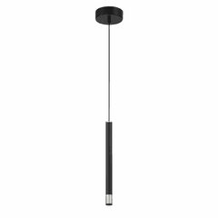George Kovacs Wand LED Mini Pendant - Coal With Brushed Nickel - P5409-691-L