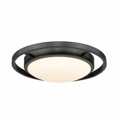 Golden Astra 1-LT Flush Mount - Matte Black - 9130-FM14 BLK-OP
