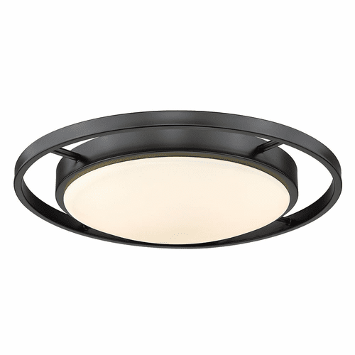 Golden Astra 1-LT Flush Mount - Matte Black - 9130-FM17 BLK-OP