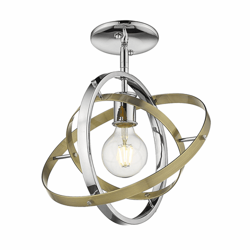 Golden Atom Semi-Flush - Chrome - 7936-1SF CH-AB-AB