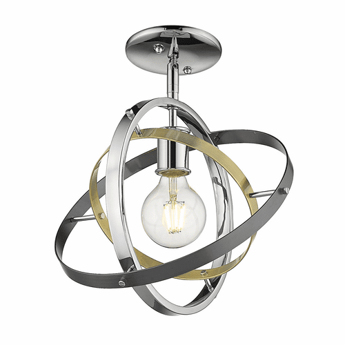 Golden Atom Semi-Flush - Chrome - 7936-1SF CH-AB-BS