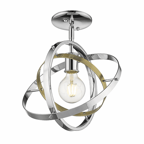 Golden Atom Semi-Flush - Chrome - 7936-1SF CH-AB-CH