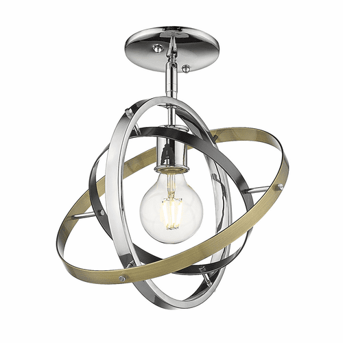 Golden Atom Semi-Flush - Chrome - 7936-1SF CH-BS-AB
