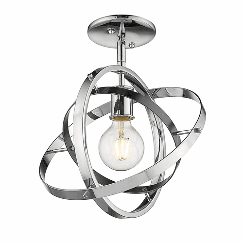 Golden Atom Semi-Flush - Chrome - 7936-1SF CH-BS-CH
