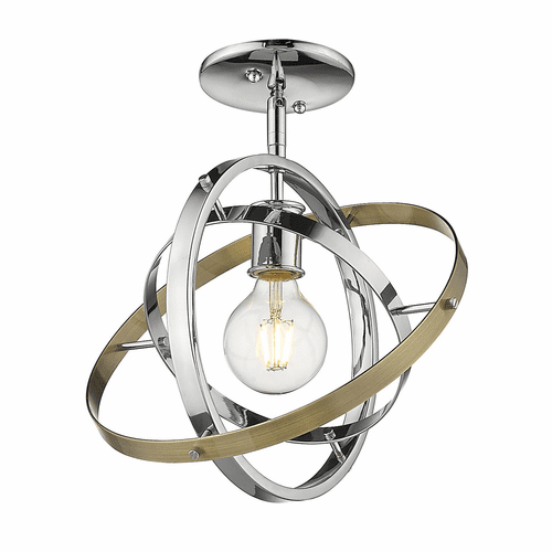 Golden Atom Semi-Flush - Chrome - 7936-1SF CH-CH-AB