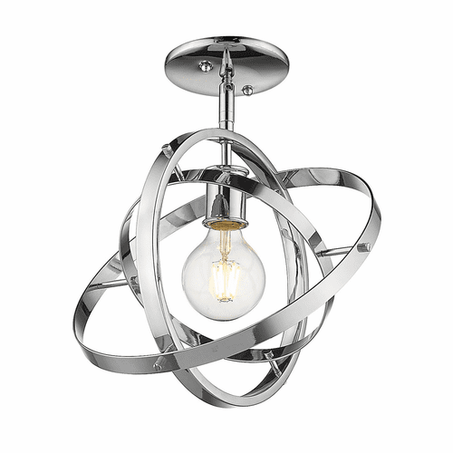 Golden Atom Semi-Flush - Chrome - 7936-1SF CH-CH-CH
