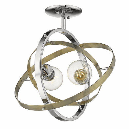 Golden Atom Semi-Flush - Chrome - 7936-SF CH-AB-AB