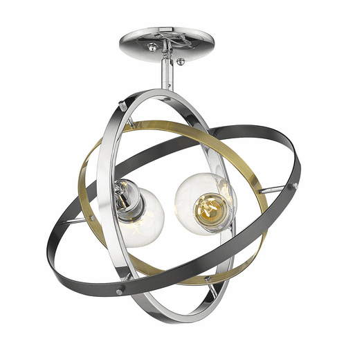 Golden Atom Semi-Flush - Chrome - 7936-SF CH-AB-BS