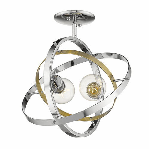 Golden Atom Semi-Flush - Chrome - 7936-SF CH-AB-CH