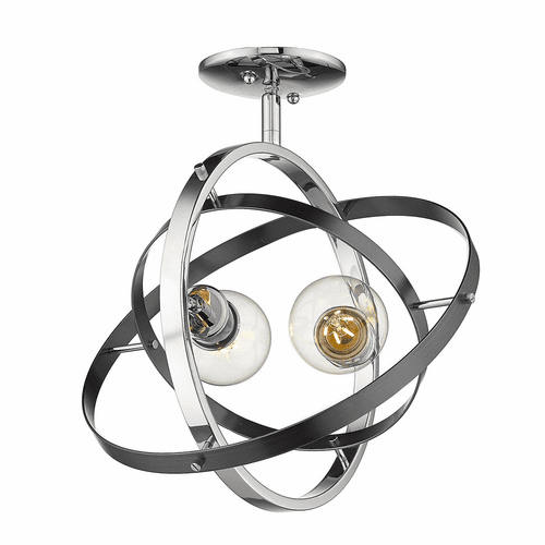 Golden Atom Semi-Flush - Chrome - 7936-SF CH-BS-BS