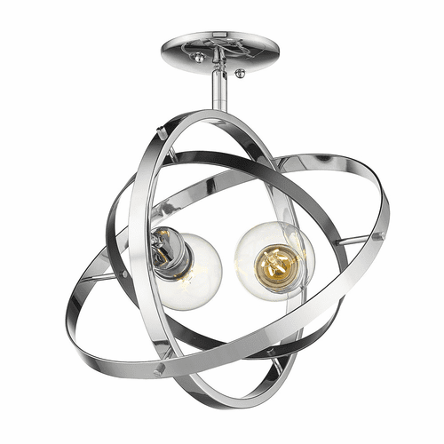 Golden Atom Semi-Flush - Chrome - 7936-SF CH-BS-CH