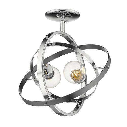 Golden Atom Semi-Flush - Chrome - 7936-SF CH-CH-BS