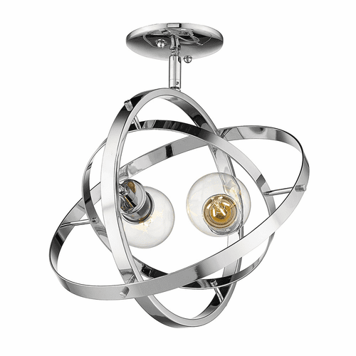 Golden Atom Semi-Flush - Chrome - 7936-SF CH-CH-CH