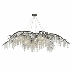 Golden Autumn Twilight 24-LT Chandelier - Black Iron - 9903-24 BI