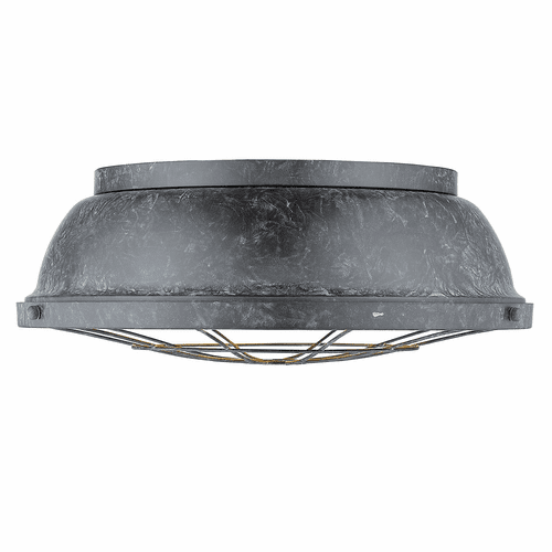 Golden Bartlett 16" Flush Mount - Black Patina - 7312-FM16 BP