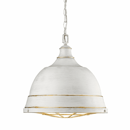 Golden Bartlett 2-LT Pendant - French White - 7312-L FW