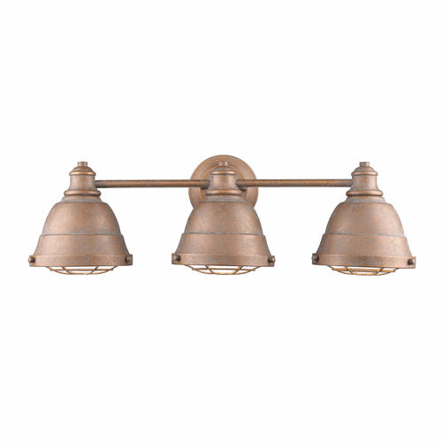 Golden Bartlett 3-LT Bath Vanity Light - Copper Patina - 7312-BA3 CP