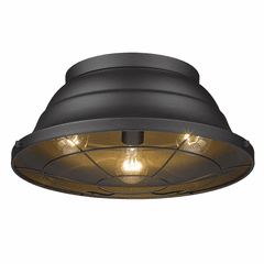 Golden Bartlett 3-LT Flush Mount - Natural Black (UV) - 7316-OFM NB Golden Bartlett 3-LT Flush Mount - Natural Black (UV) - 7316-OFM NB