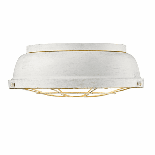 Golden Bartlett Flush Mount - French White - 7312-FM FW