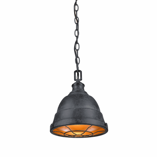 Golden Bartlett Mini Pendant - Black Patina - 7312-S BP