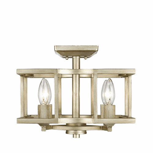 Golden Bellare Semi-Flush (Convertible) - White Gold - 7151-SF WG