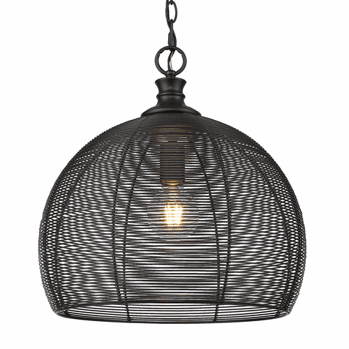 Golden Calypso 1-LT Medium Pendant - Matte Black - 6802-M BLK