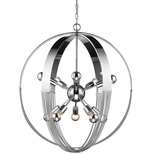 Golden Carter 10-LT Pendant - Chrome - 7001-10P CH