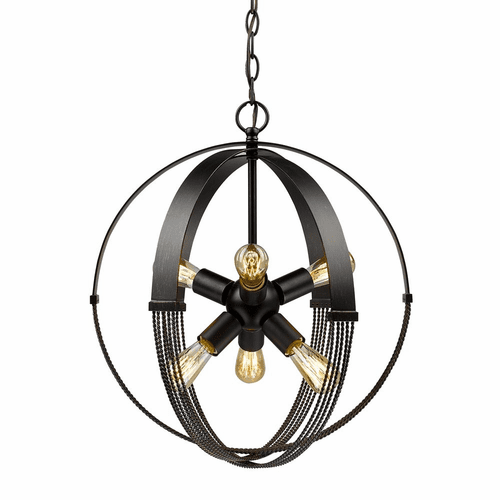 Golden Carter 6-LT Pendant - Aged Bronze - 7001-6P ABZ