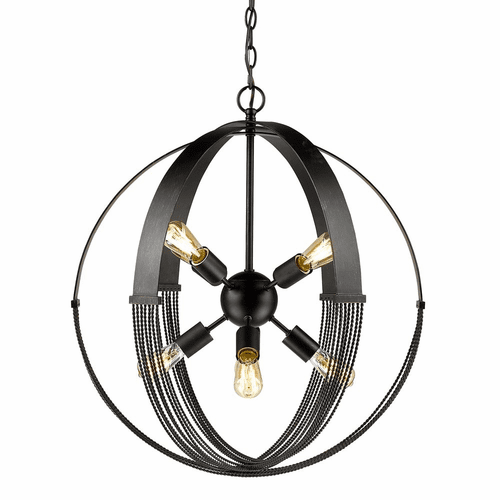 Golden Carter 8-LT Pendant - Aged Bronze - 7001-8P ABZ
