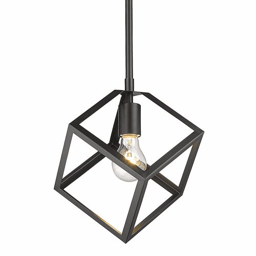 Golden Cassio 1-LT Mini Pendant - Matte Black - 2086-M1L BLK