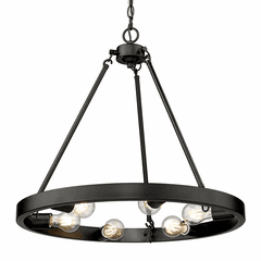 Golden Castile 6-LT Chandelier - Matte Black - 1019-6 BLK