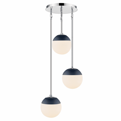 Golden Dixon 3-LT Pendant - Chrome - 3218-3P CH-MNVY