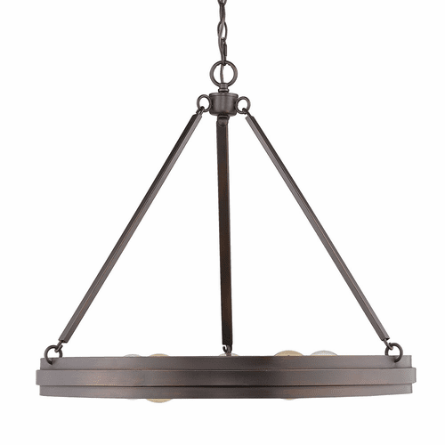 Golden Drew Chandelier - Rubbed Bronze - 7036-5 RBZ
